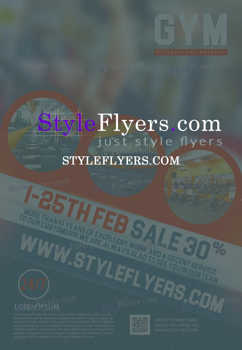 GYM PSD Flyer Template