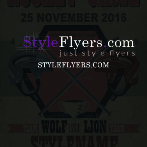 Hockey PSD Flyer Template