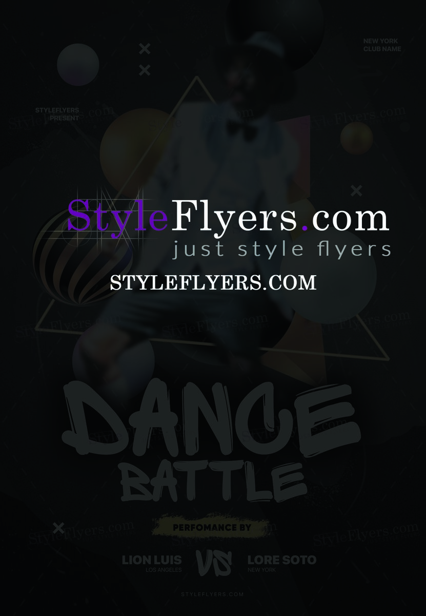 Dance Battle PSD Flyer Template