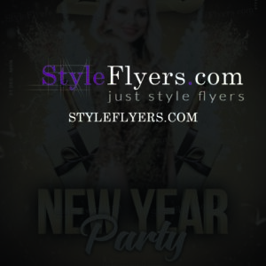 2020 New Year Party PSD Flyer Template
