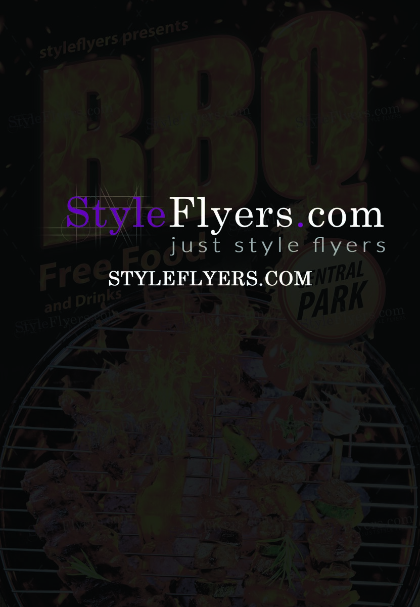 BBQ PSD Flyer Template