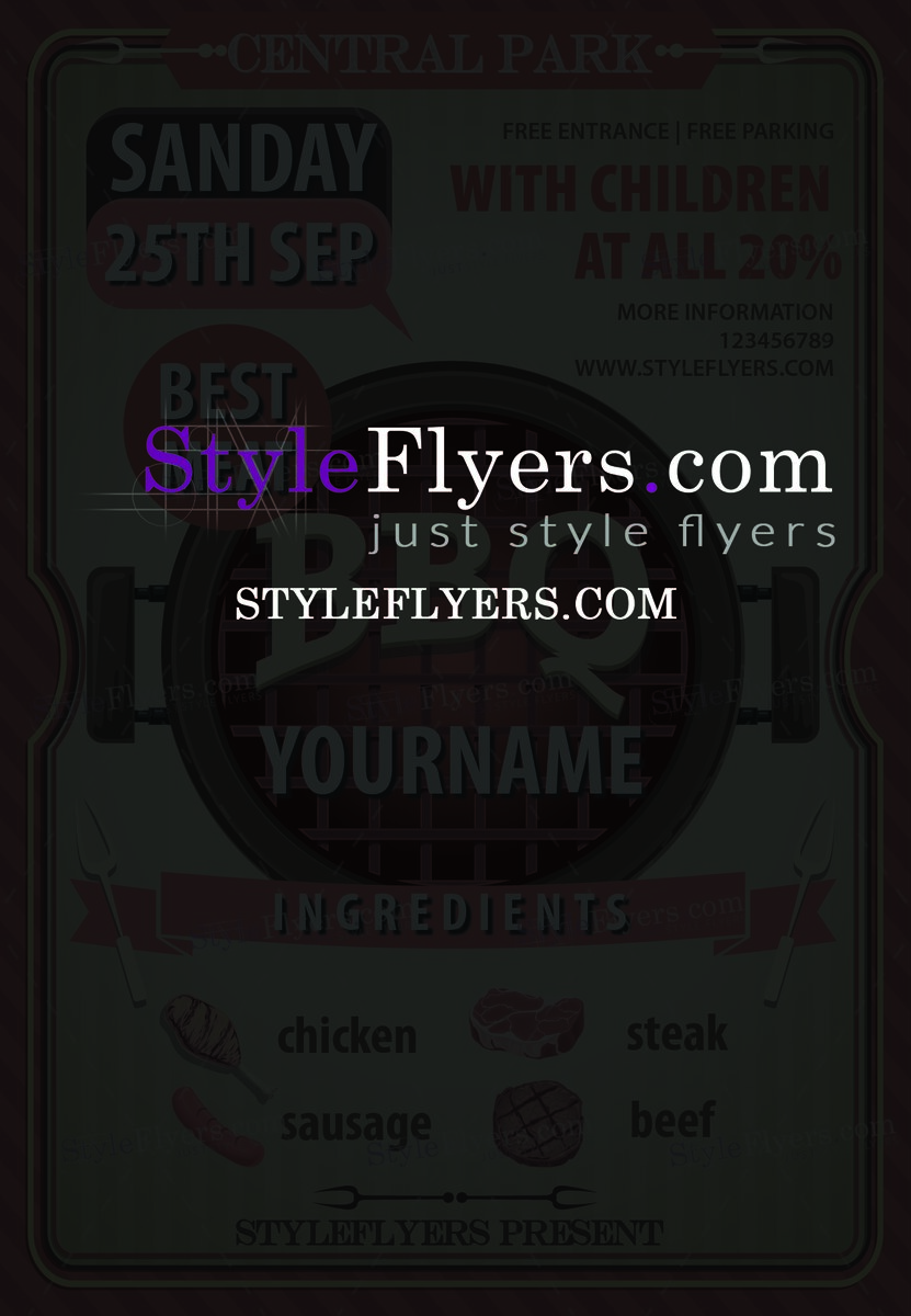 BBQ(3) PSD Flyer Template