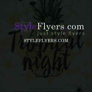 Tropical Night PSD Flyer Template