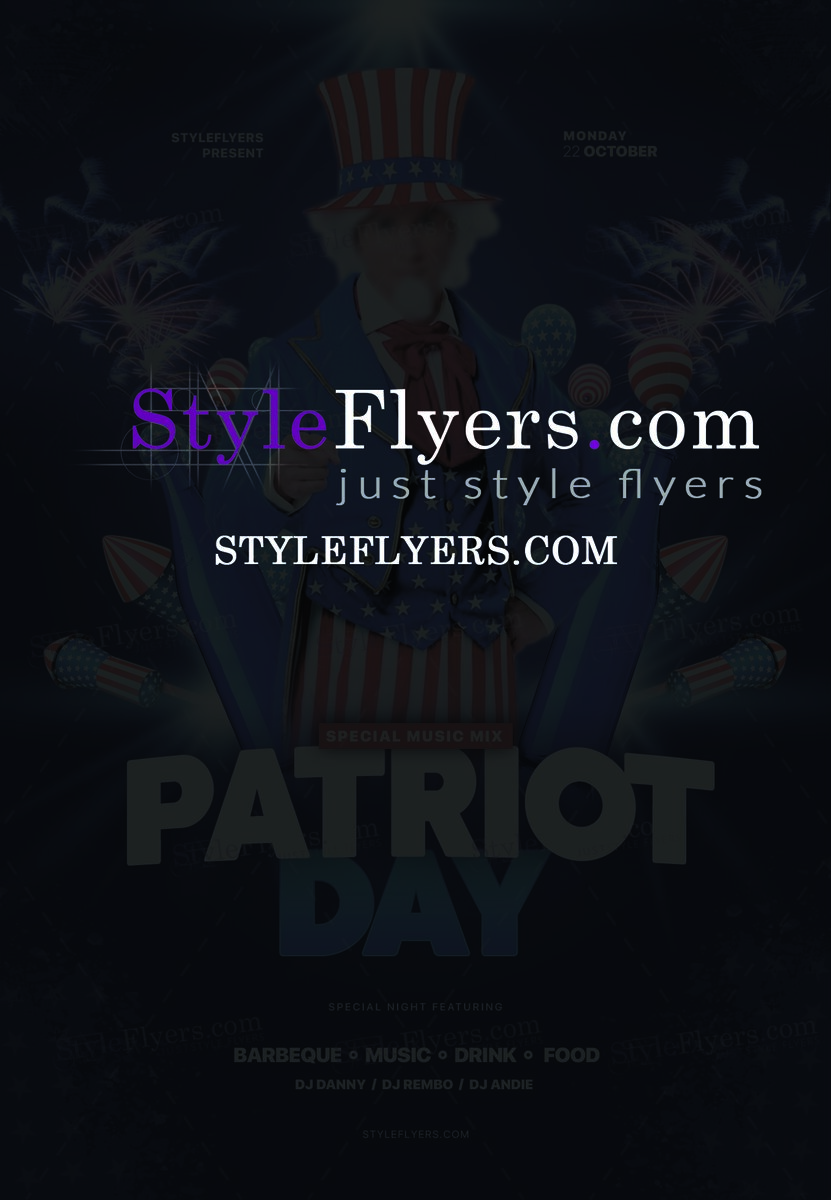 Patriot Day PSD Flyer Template