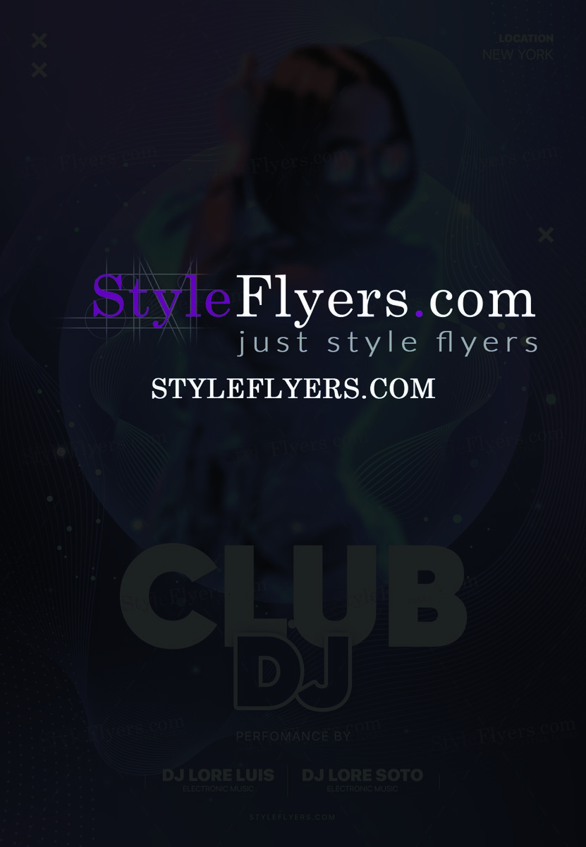 club dj psd flyer