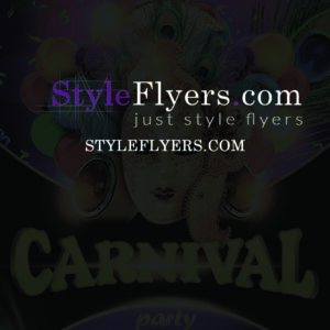 carnival party PSD Flyer Template
