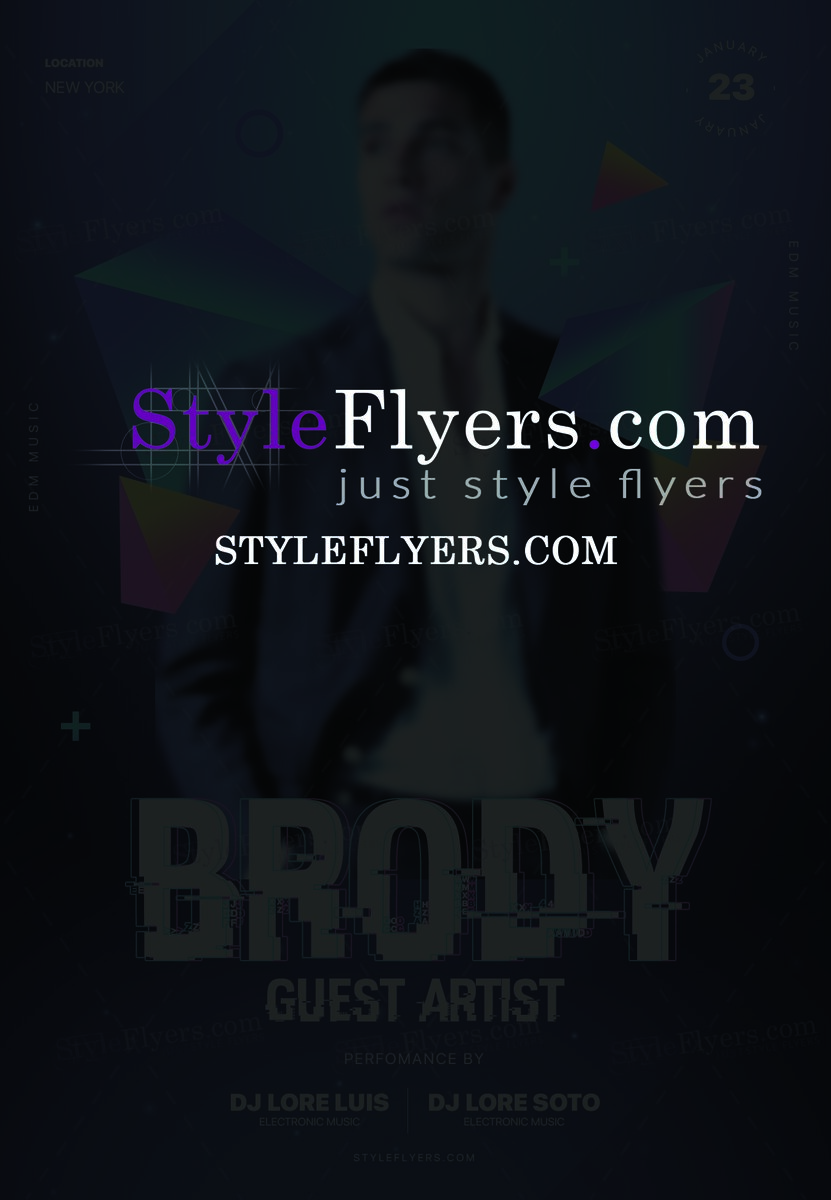 Guest Artist PSD Flyer Template