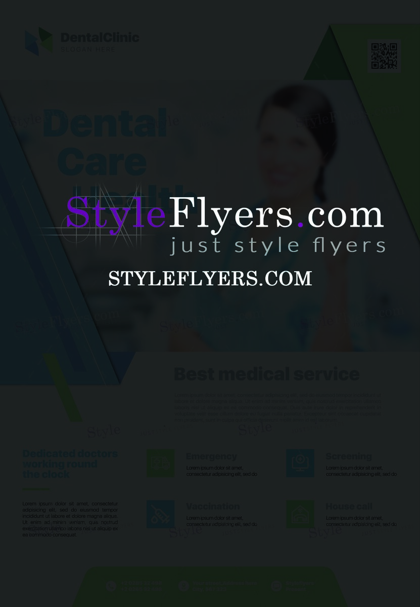 Dental Care Health PSD Flyer Template