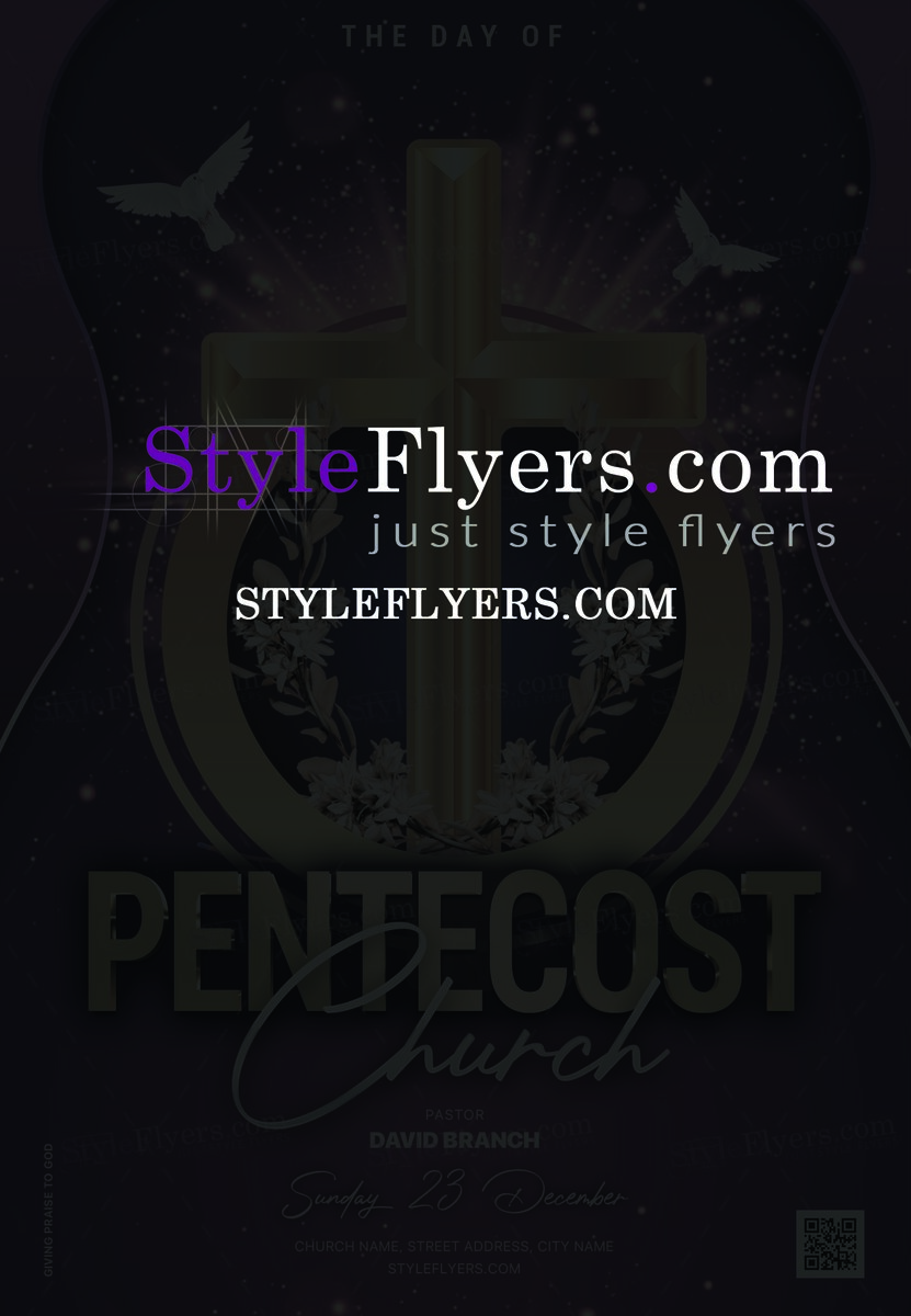 Pentecost Church PSD Flyer Template