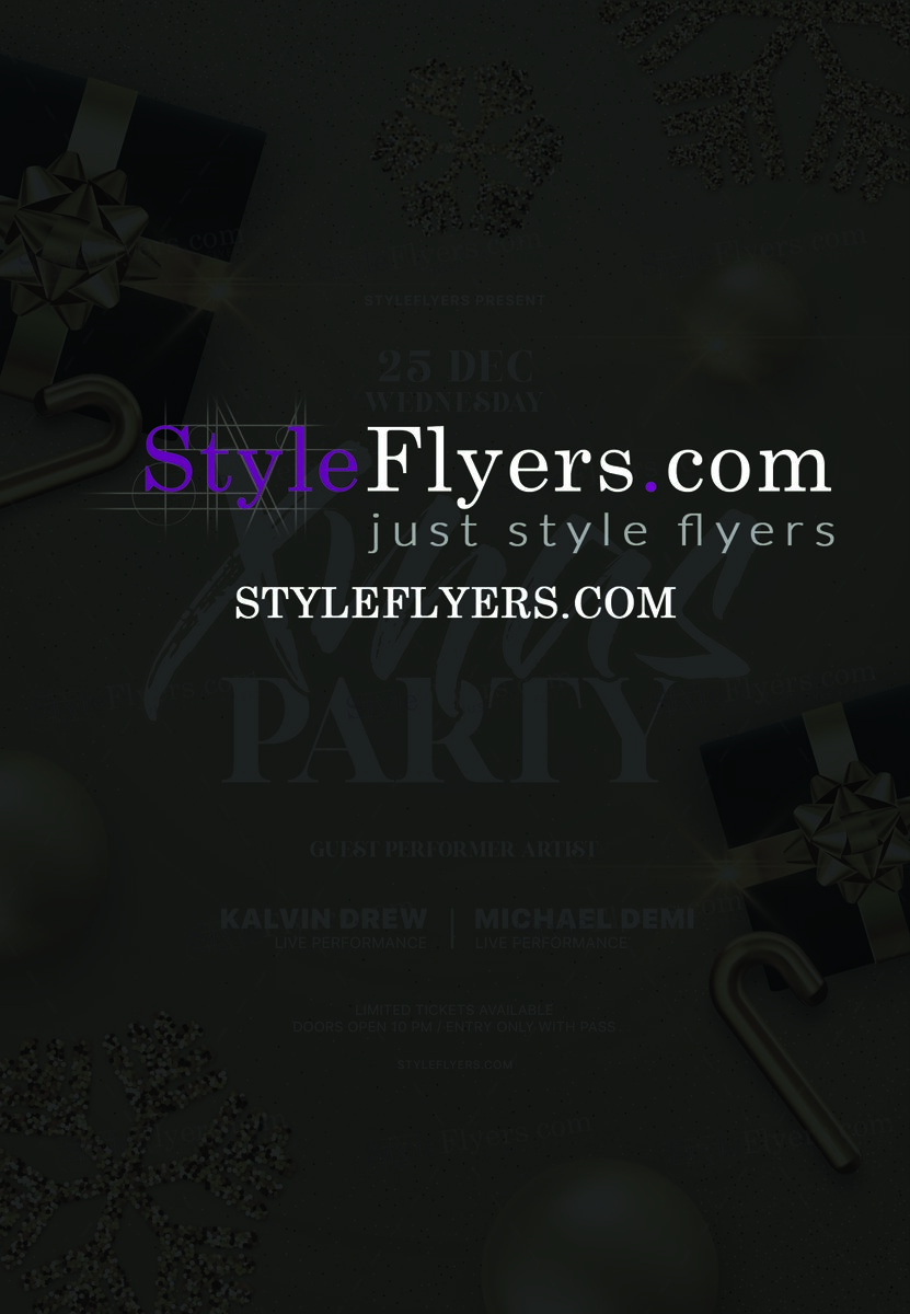 Xmas Party PSD Flyer Template