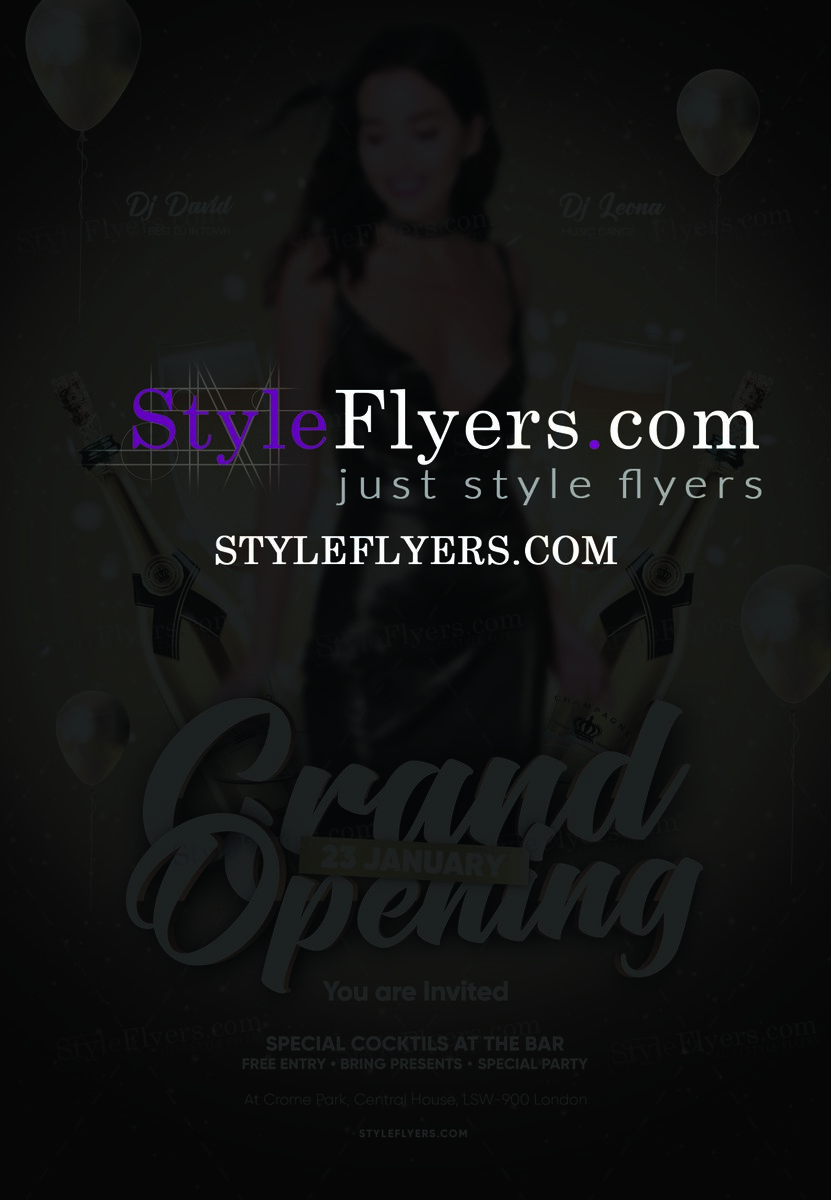Grand Opening PSD Flyer Template