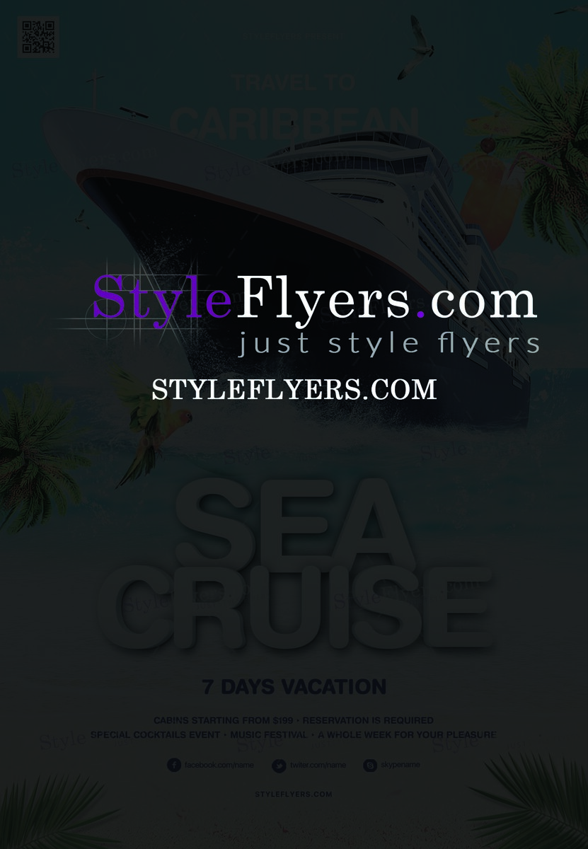 Sea Cruise PSD Flyer Template