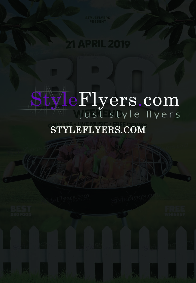 BBQ PSD Flyer Template