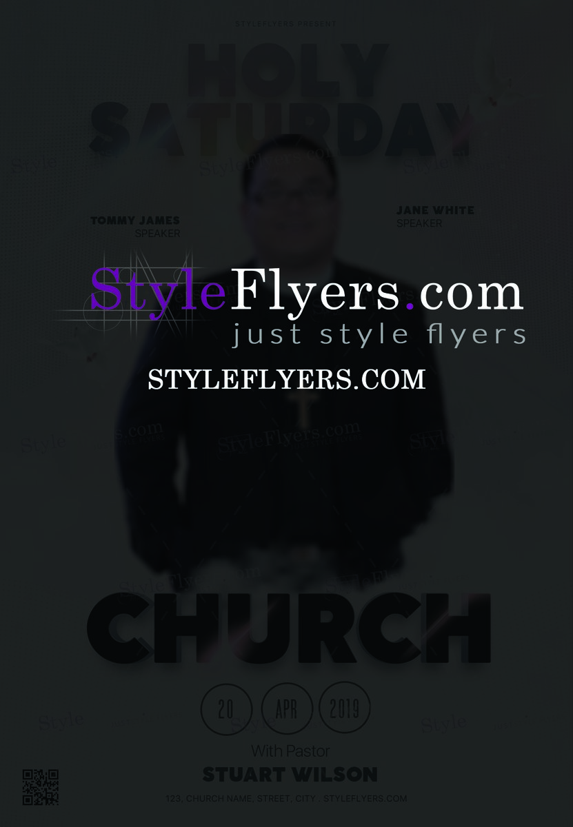 Holy Saturday Church PSD Flyer Template