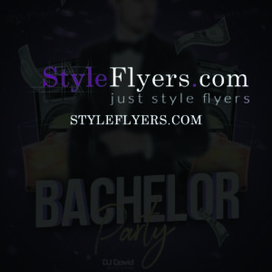 bachelor party psd flyer