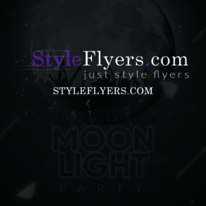 Moonlight Party PSD Flyer Template