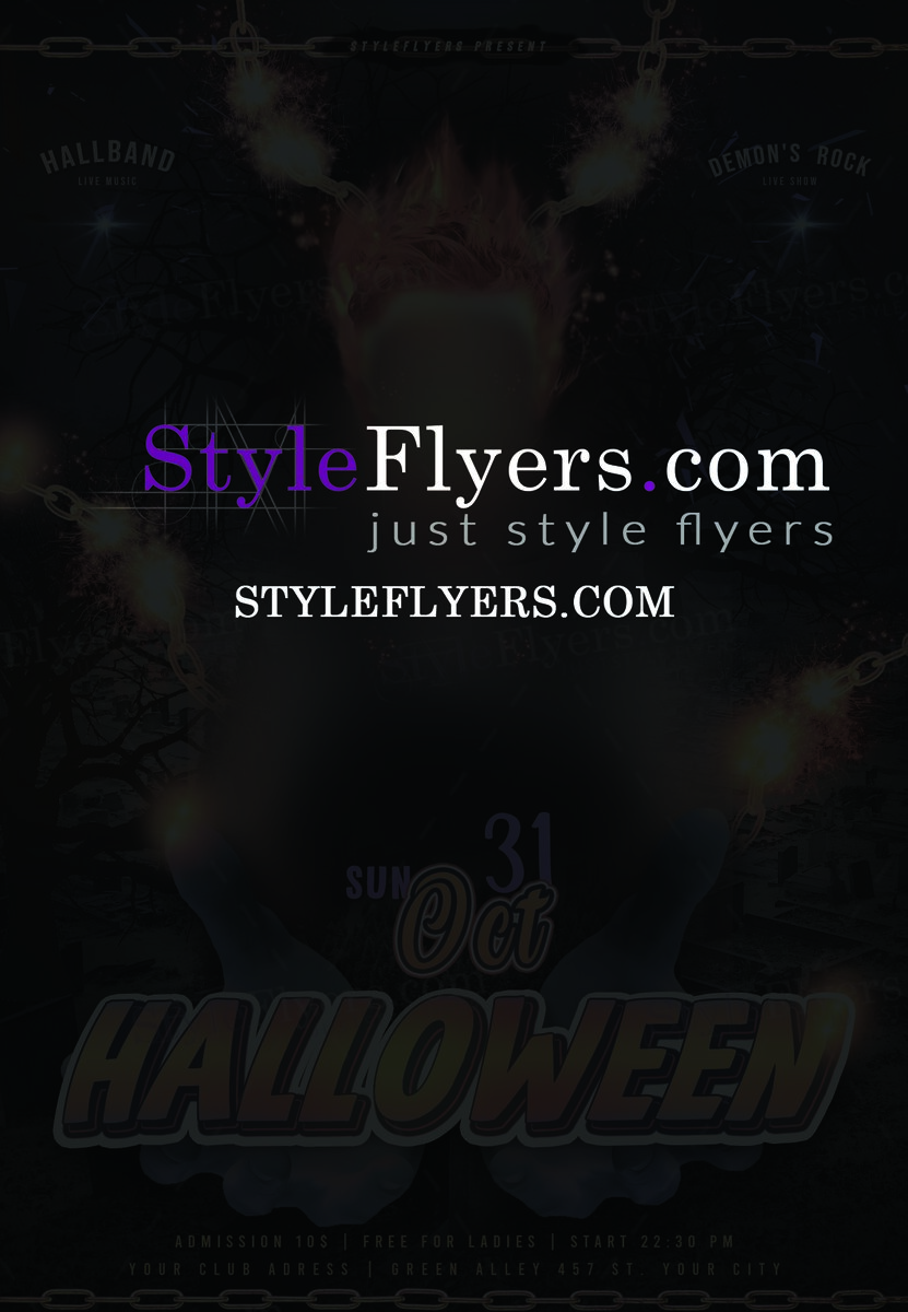 halloween PSD Flyer Template