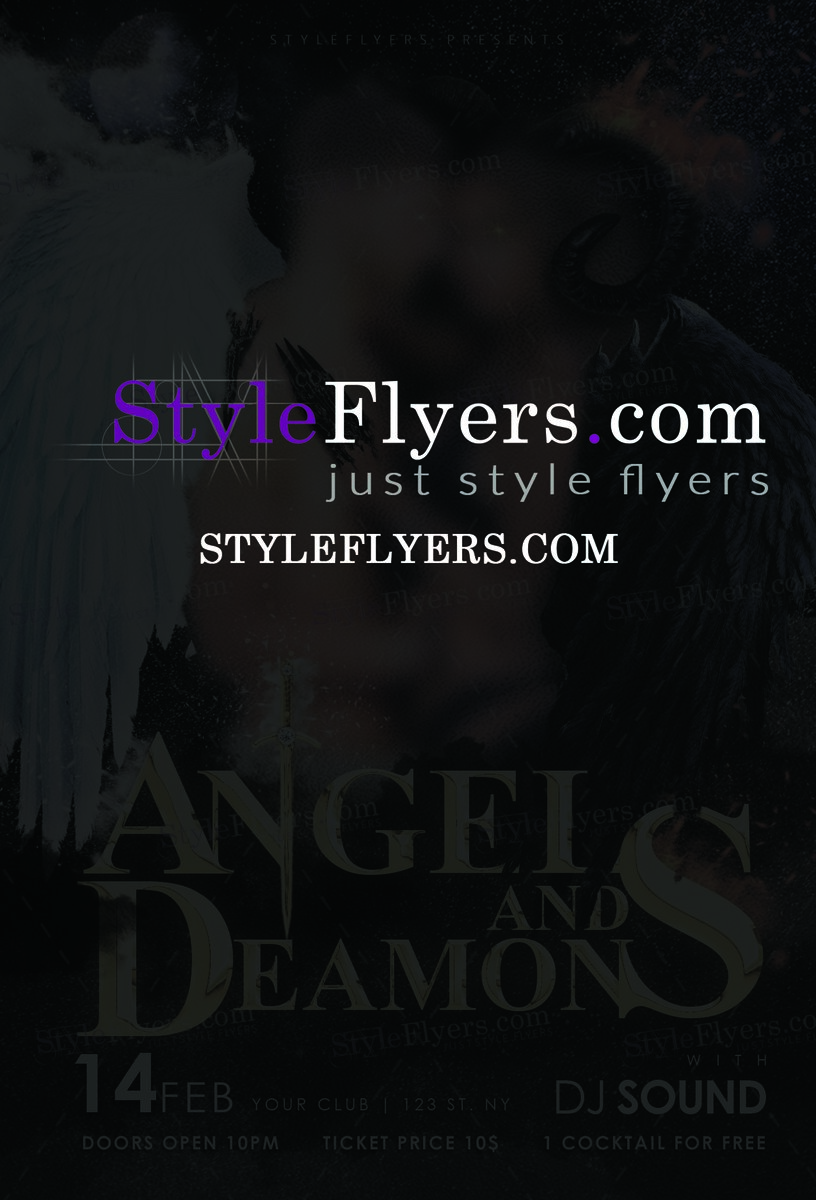 angels deamons flyer