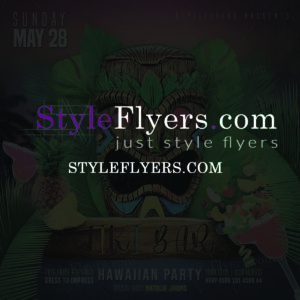 styleflyers hawai tiki bar PSD flyer
