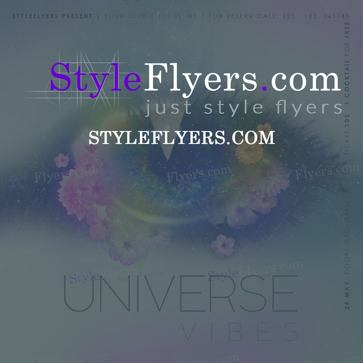 universe vibes flyer