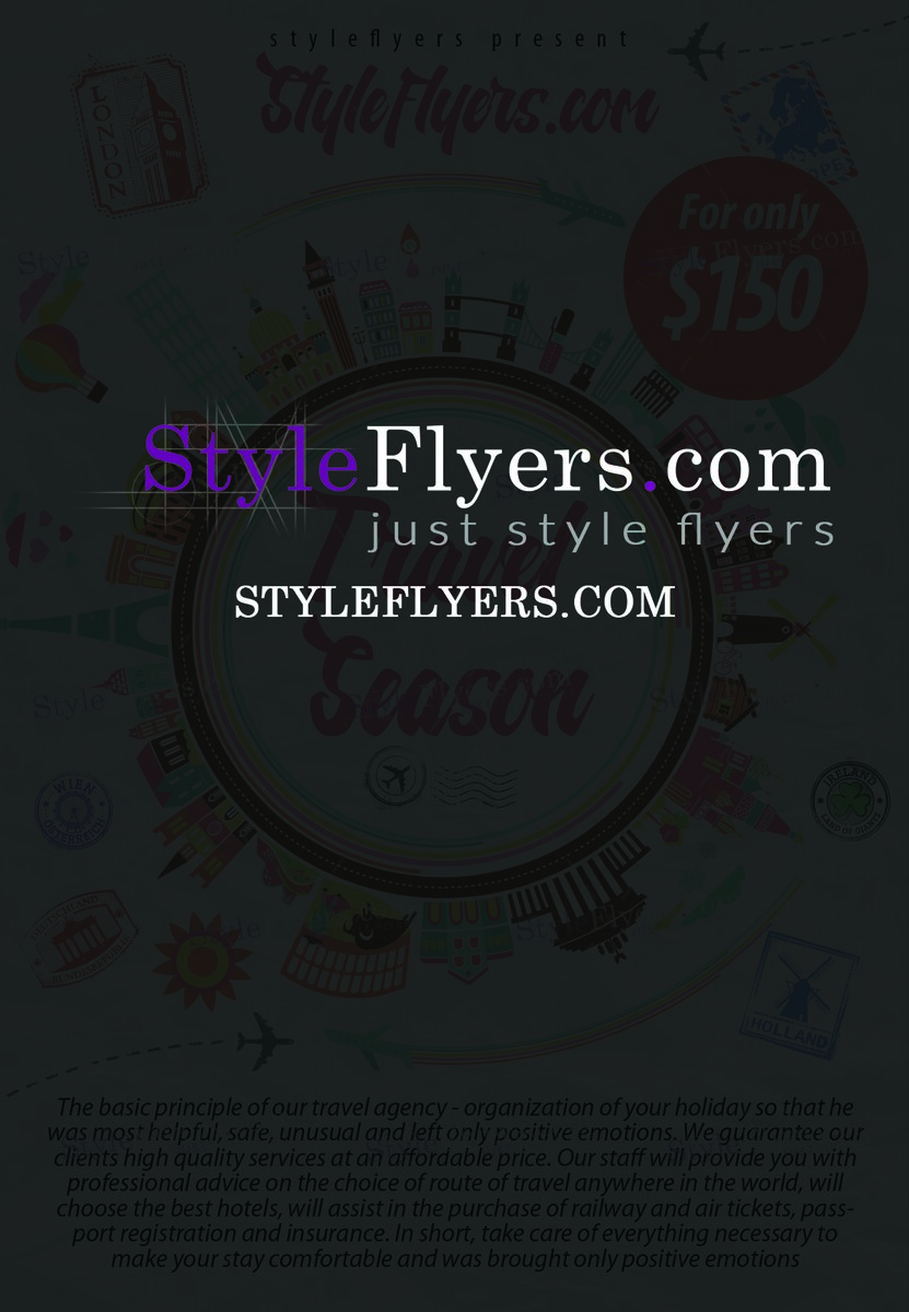 travel season PSD Flyer Template