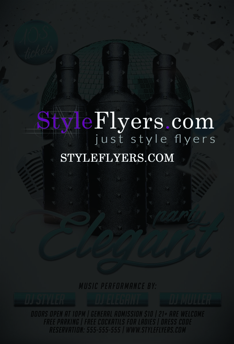 Elegant Party PSD Flyer Template1