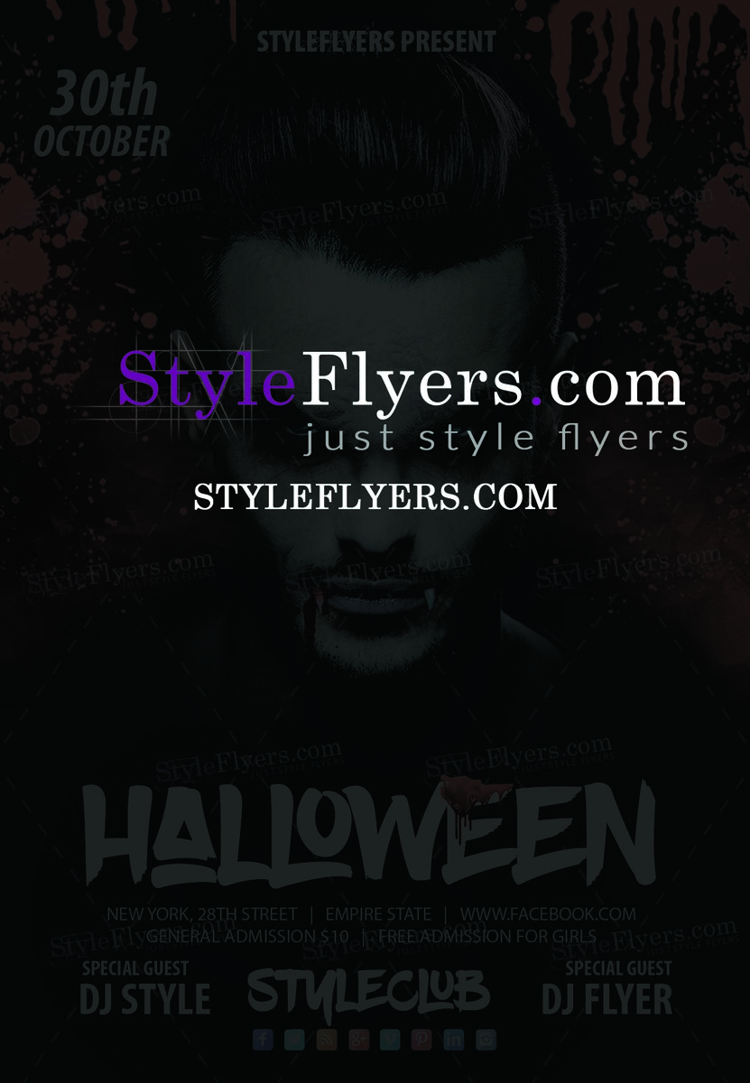 halloween PSD Flyer Template