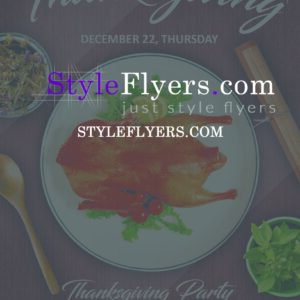Thanksgiving PSD Flyer Template
