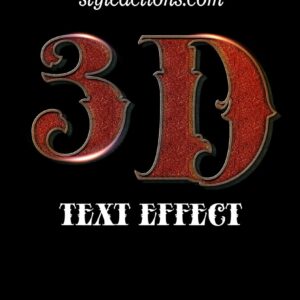3d Text PS Action