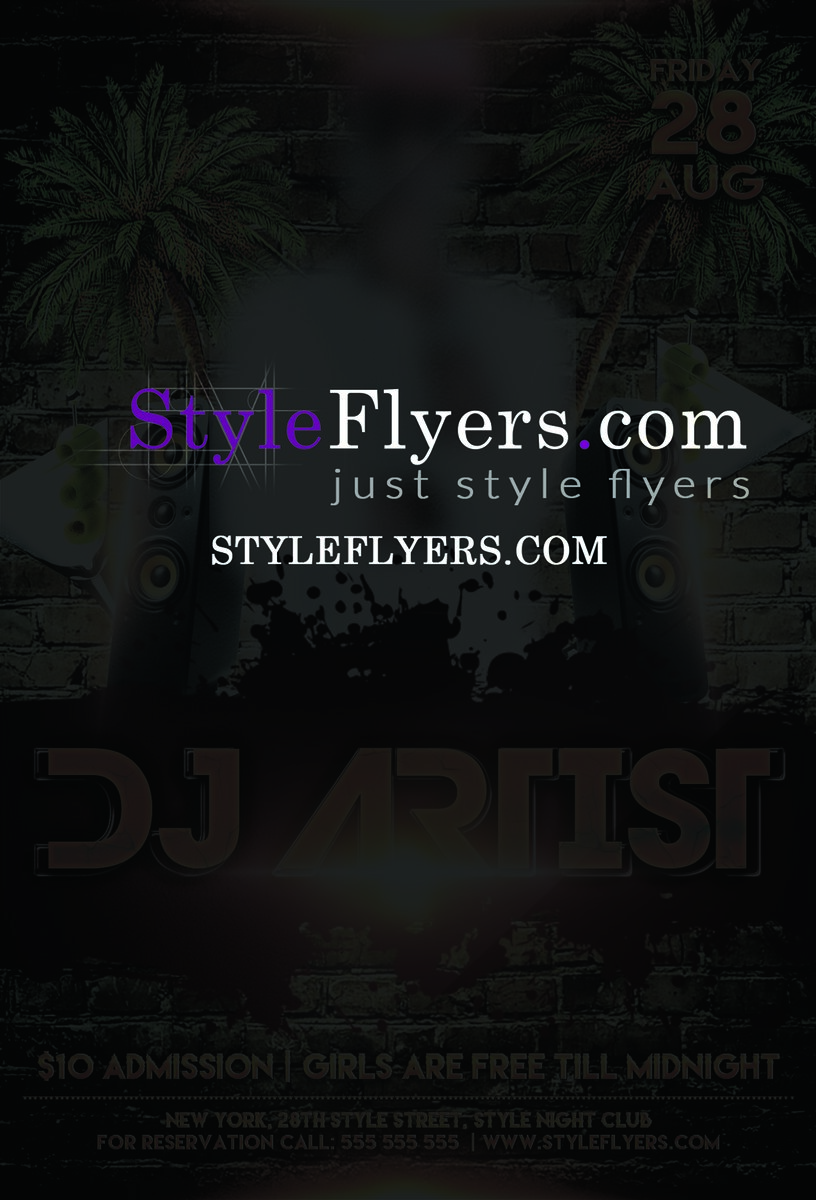 Guest Artist PSD Flyer Template