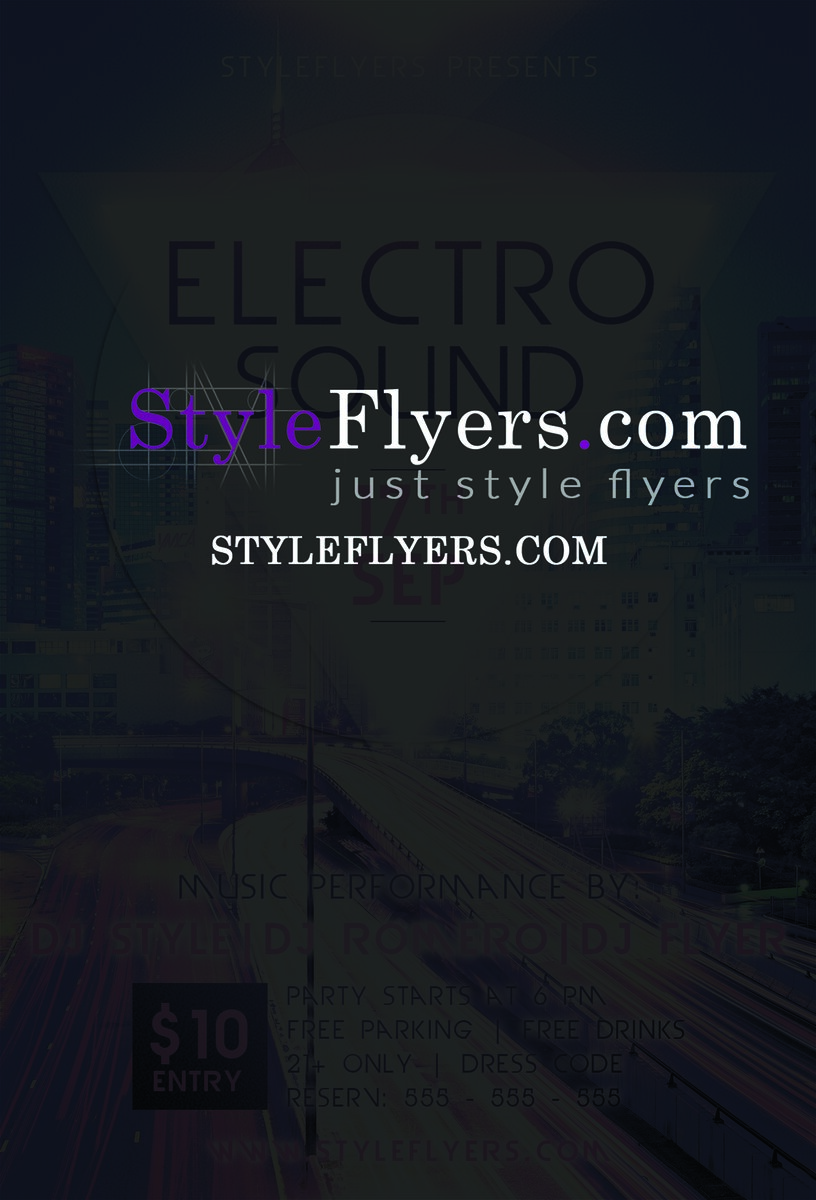 Electro Sound PSD Flyer Template