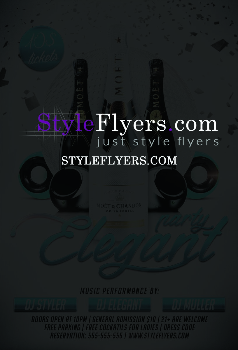 Elegant Party PSD Flyer Template
