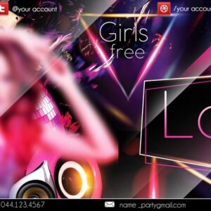Ladies Night1 PSD Flyer Template
