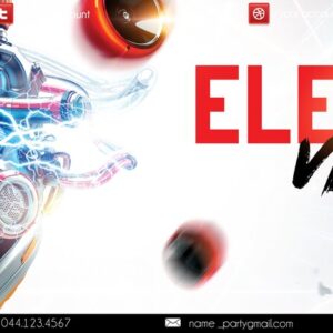 electro vibe PSD Flyer Template