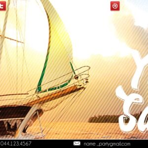 Yacht Sailing PSD Flyer Template