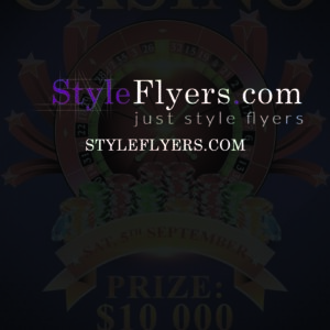casino PSD Flyer Template