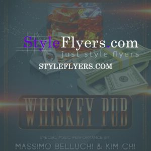 Whisky pub PSD Flyer Template