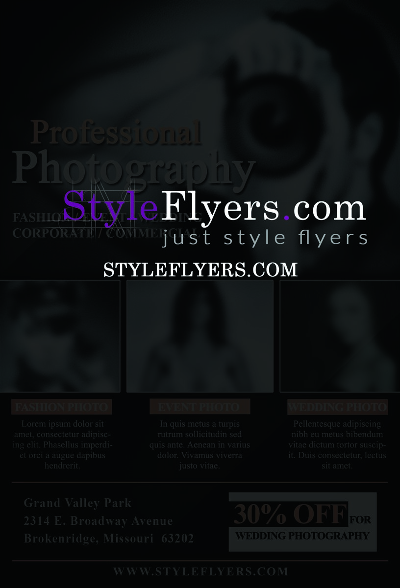 photographer1 PSD Flyer Template