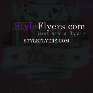 love time PSD Flyer Template