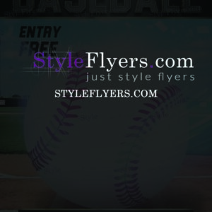 baseball PSD Flyer Template