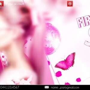 First spring party PSD Flyer Template