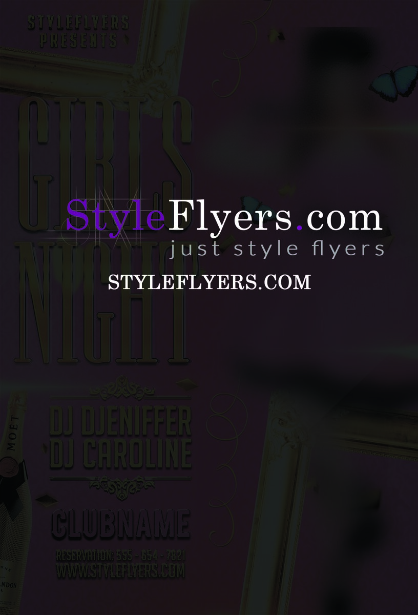 girls night out PSD Flyer Template