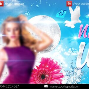 No More Winter party PSD Flyer Template