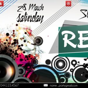remix party flyer
