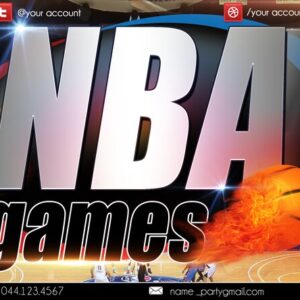 NBA Games PSD Flyer Template