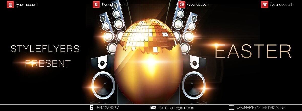 Easter PSD Flyer Template