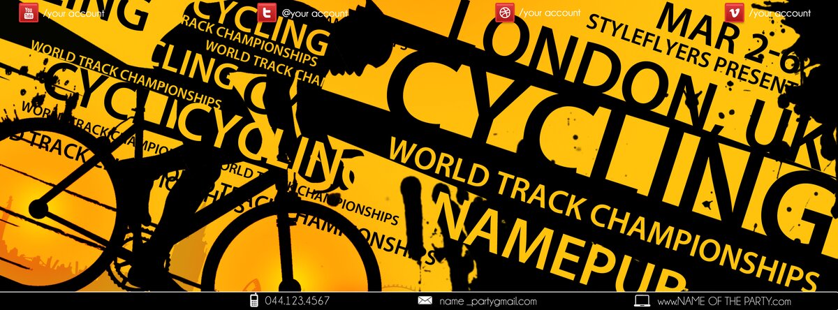 Cycling PSD Flyer Template
