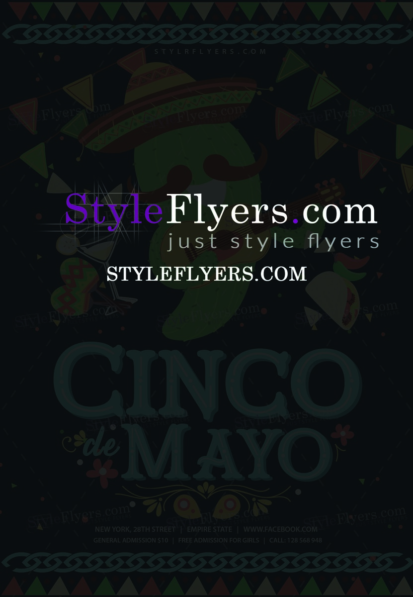 Cinco De Mayo PSD Flyer Template