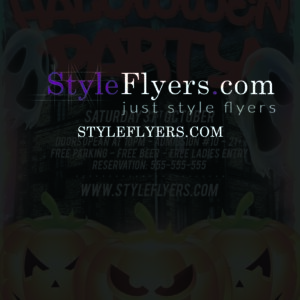haloween party PSD Flyer Template