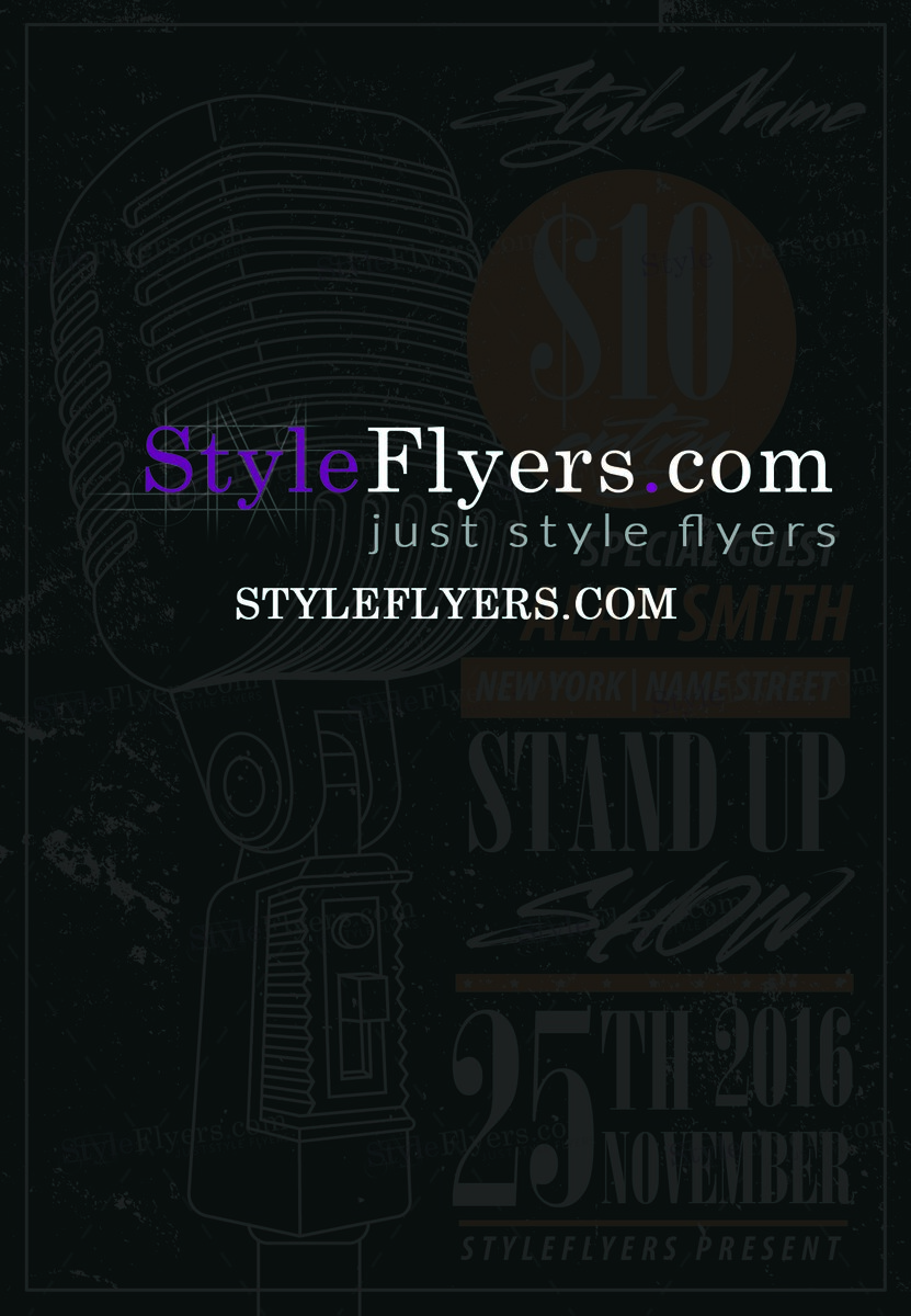 stand Up PSD Flyer Template